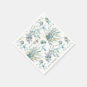 ザシーコーラルリーフクラゲの水彩画 スタンダードカクテルナプキン (角)