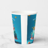 ザシーコーラルリーフケーキ – 誕生日 紙コップ (右)
