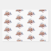 ザシーサンゴとヒトデの下 ラッピングペーパーシート (正面3)