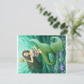 ザシーシェルコレクターマーメイド ポストカード (スタンド正面)