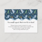 ザシーシャーク赤ちゃんシャワーブックリクエストカード エンクロージャーカード (正面)