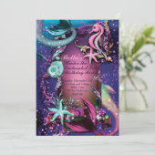 ザシースイミングバースデーパーティ招待状 招待状 (スタンド正面)