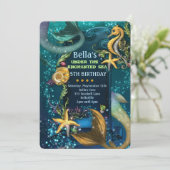 ザシースイミングバースデーパーティ招待状 招待状 (スタンド正面)