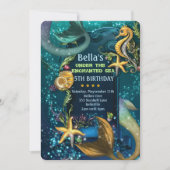 ザシースイミングバースデーパーティ招待状 招待状 (正面)