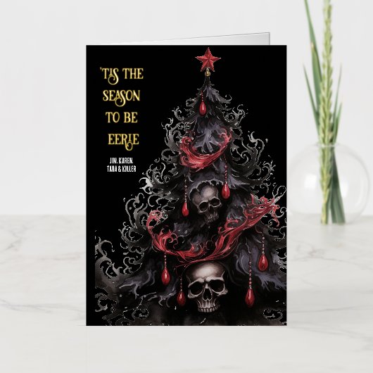 ザシーズンエリーゴシックスカルクリスマスツリー 箔シーズンカード (正面)