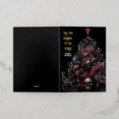 ザシーズンエリーゴシックスカルクリスマスツリー 箔シーズンカード (外側レイダウン)