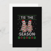 ザシーズンクリスマスツリーケーキデビベッキークリスマス 招待状 (正面/裏面)