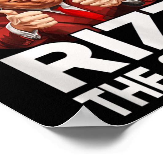 ザシーズンクリスマストランプサンタおもしろいパジャマ ポスター (角)