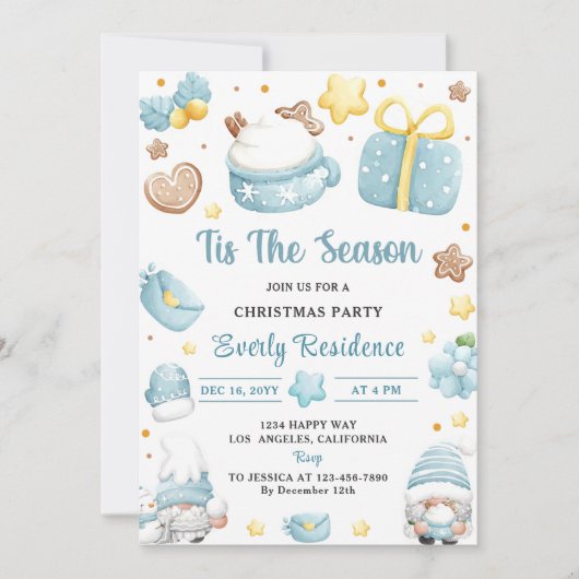 ザシーズンクリスマス格言パーティー 招待状 (正面)