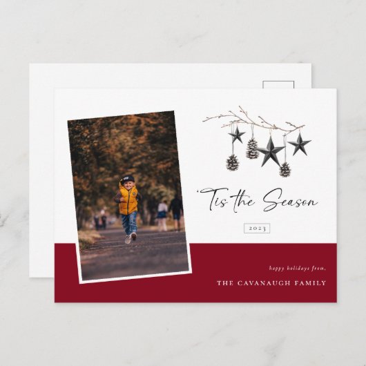 ザシーズンコージー自然フォトホリデーポストカード シーズンポストカード (正面/裏面)