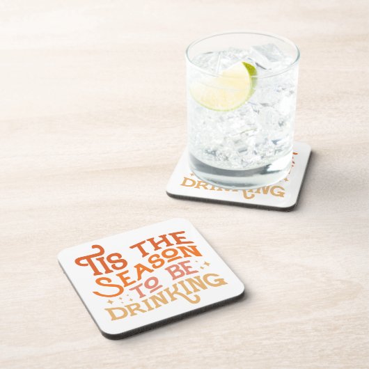 ザシーズンズビーズドリンクホリデーおもしろいデザイン コースター (右側)