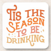 ザシーズンズビーズドリンクホリデーおもしろいデザイン コースター (正面)