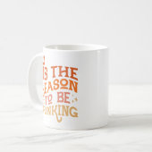 ザシーズンズビーズドリンクホリデーおもしろいデザイン コーヒーマグカップ (正面左)