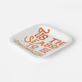 ザシーズンズビーズドリンクホリデーおもしろいデザイン ペーパープレート (傾斜あり)