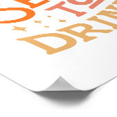 ザシーズンズビーズドリンクホリデーおもしろいデザイン ポスター (角)