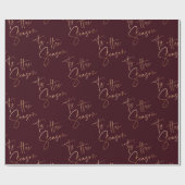 ザシーズンズ引用文ブラックレッドクリスマミニマルス ラッピングペーパー (フラット)