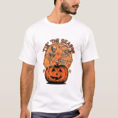ザシーズンダニシングスケルトンのハロウィーン Tシャツ (正面)