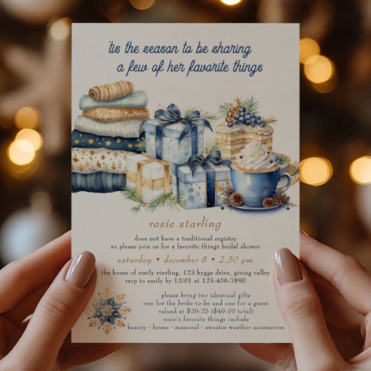 ザシーズンツお気に入りのブライダルシャワー 招待状