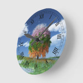 ザシーズンツリークロック ラウンド壁時計 (傾斜)