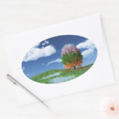 ザシーズンツリーシール 楕円形シール (封筒)