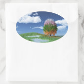 ザシーズンツリーシール 楕円形シール (バッグ)