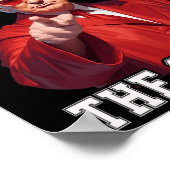 ザシーズントランプおもしろいクリスマスサンタパジャマ ポスター (角)