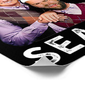 ザシーズントランプおもしろいバンスクリスマスサンタ ポスター (角)