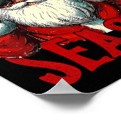 ザシーズンブルサンタクおもしろいロクールースをリズザシーズンメリー ポスター (角)