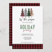 ザシーズンプレイドツリーズホリデーパーティー 招待状 (正面/裏面)