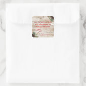 ザシーズンホリーホワイトウッド住所 シール (バッグ)