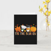 ザシーズンレオパンプキンバイドミントンハロウィーンファル カード (黄色い花)