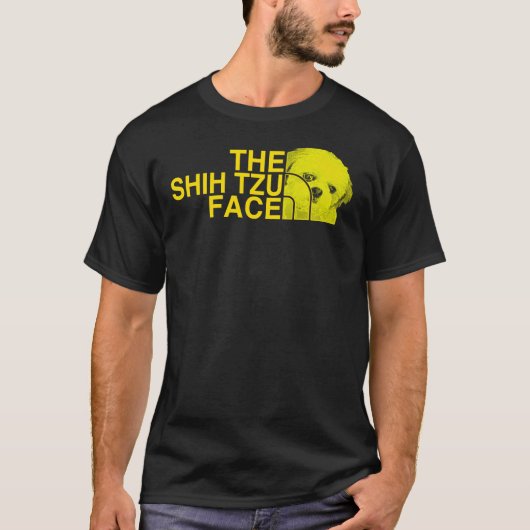 ザシーズー（犬）Tzu顔 Tシャツ (正面)