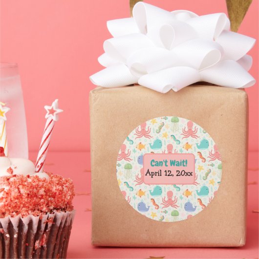 ザシーダコ海馬ジンベイジンベイヒトデ ラウンドシール (パーティー)