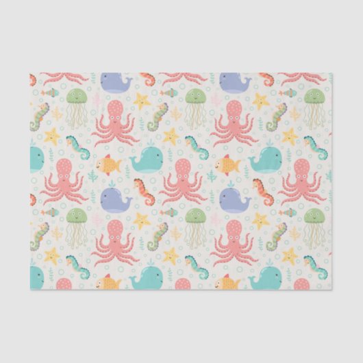 ザシーダコ海馬ジンベイジンベイヒトデ 薄葉紙 (正面)