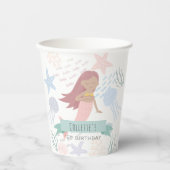 ザシーダークスキンマーメイドホワイト誕生日 紙コップ (正面)