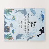 ザシードルフィンシャーク誕生日プレゼント ジグソーパズル (横)