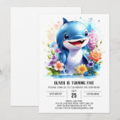 ザシードルフィンディライト誕生日 招待状 (正面/裏面)