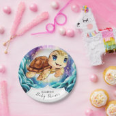 ザシーパステルタートルベビーシャワー ペーパープレート (パーティー)