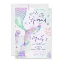 ザシーパープルティール（緑がかった色）リトルマーメイド誕生日