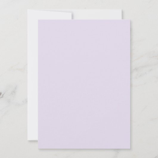 ザシーパープルティール（緑がかった色）リトルマーメイド誕生日 招待状 (裏面)