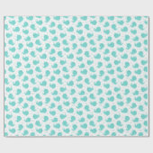 ザシーブルークジラが泳いでおもしろいを持って ラッピングペーパー (フラット)