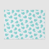 ザシーブルークジラが泳いでおもしろいを持って 薄葉紙 (正面)