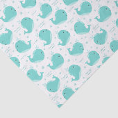 ザシーブルークジラが泳いでおもしろいを持って 薄葉紙 (詳細)