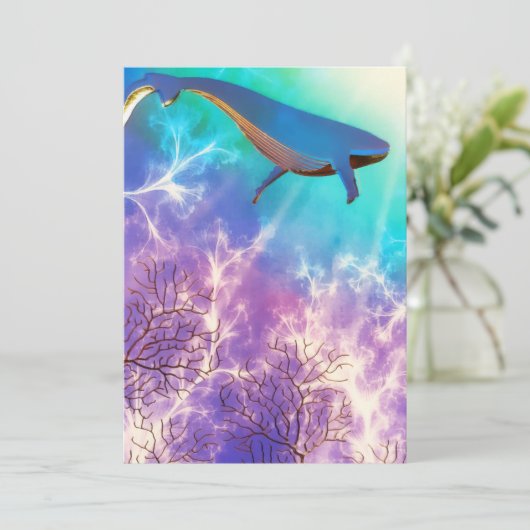 ザシーブルークジラの海水彩下 案内状 (スタンド正面)