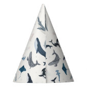 ザシーブルークジラパーティーアクセサリー パーティーハット (裏面)