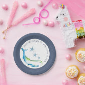 ザシーブルーホエールベイビーシャワー ペーパープレート (パーティー)