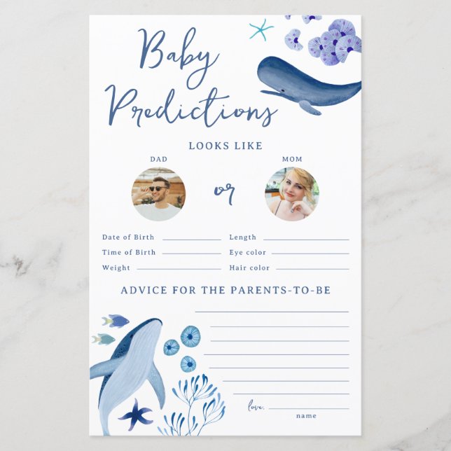 ザシーブルーボーイクジラベビー予測ゲーム (正面)