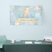 ザシーブロンドマーメイドシーグリーン誕生日 横断幕 (トレードショー)