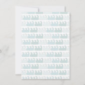 ザシーベビーシャワー招待状 招待状 (裏面)