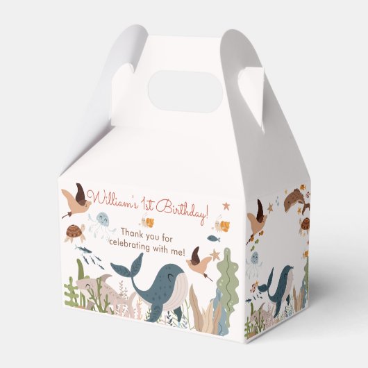 ザシーホエールシャーク海の生活の下で1日の誕生日 フェイバーボックス (正面サイド)